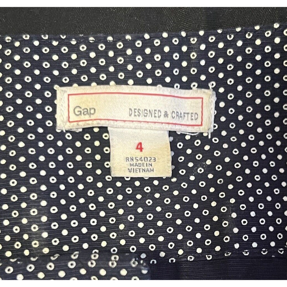 Gap Design And Crafted Fit And Flare Dress 1/2 Sleeves Black And White Size 4 - Picture 6 of 9